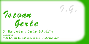 istvan gerle business card